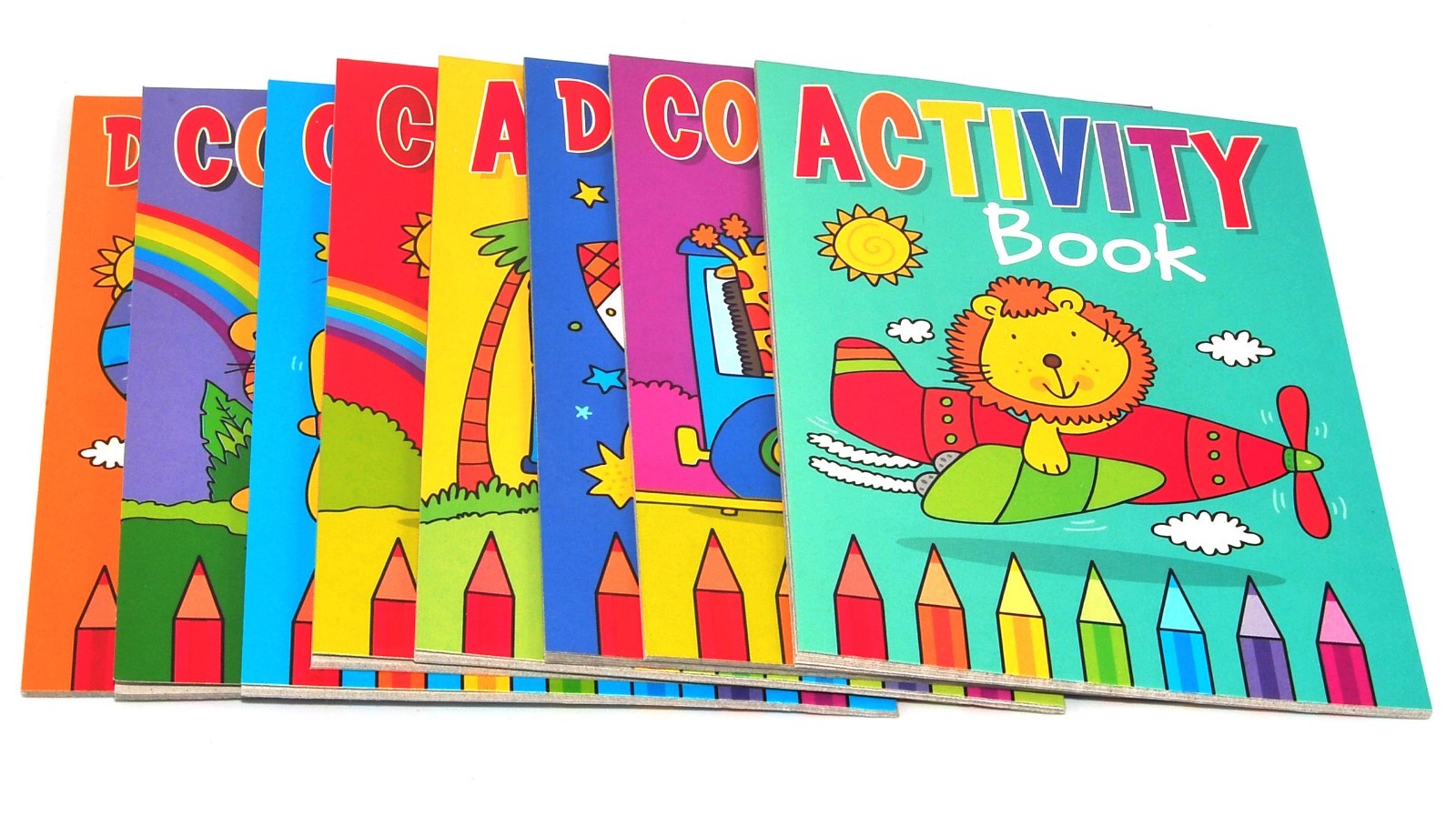 8 X A6 Mini Colouring Books For Kids Party Bags Fillers Boys Girls Toys