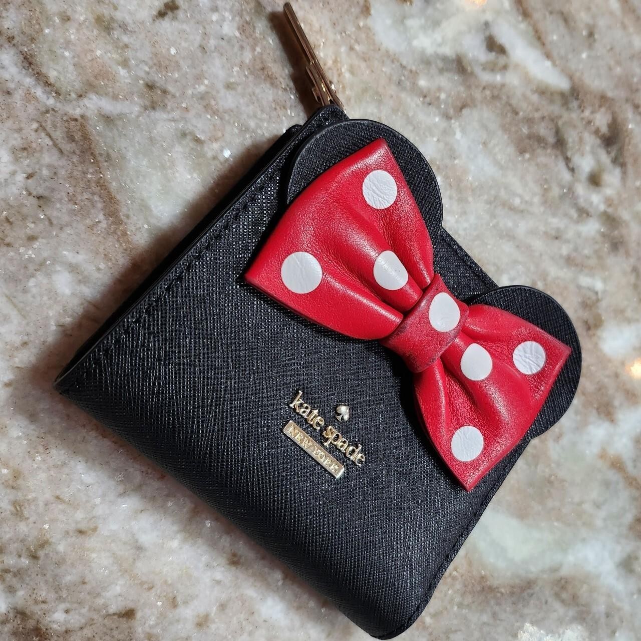 Kate Spade Disney Minnie Mouse Wallet Black Gem