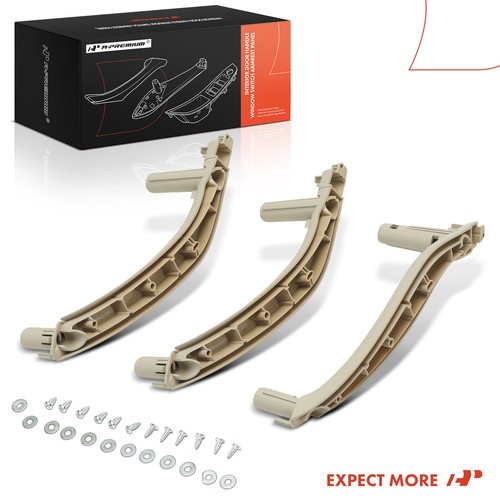 A-Premium 3x Left & Right Oyster Interior Door Pull Handle Trim Set for BMW X5 - Picture 8 of 10