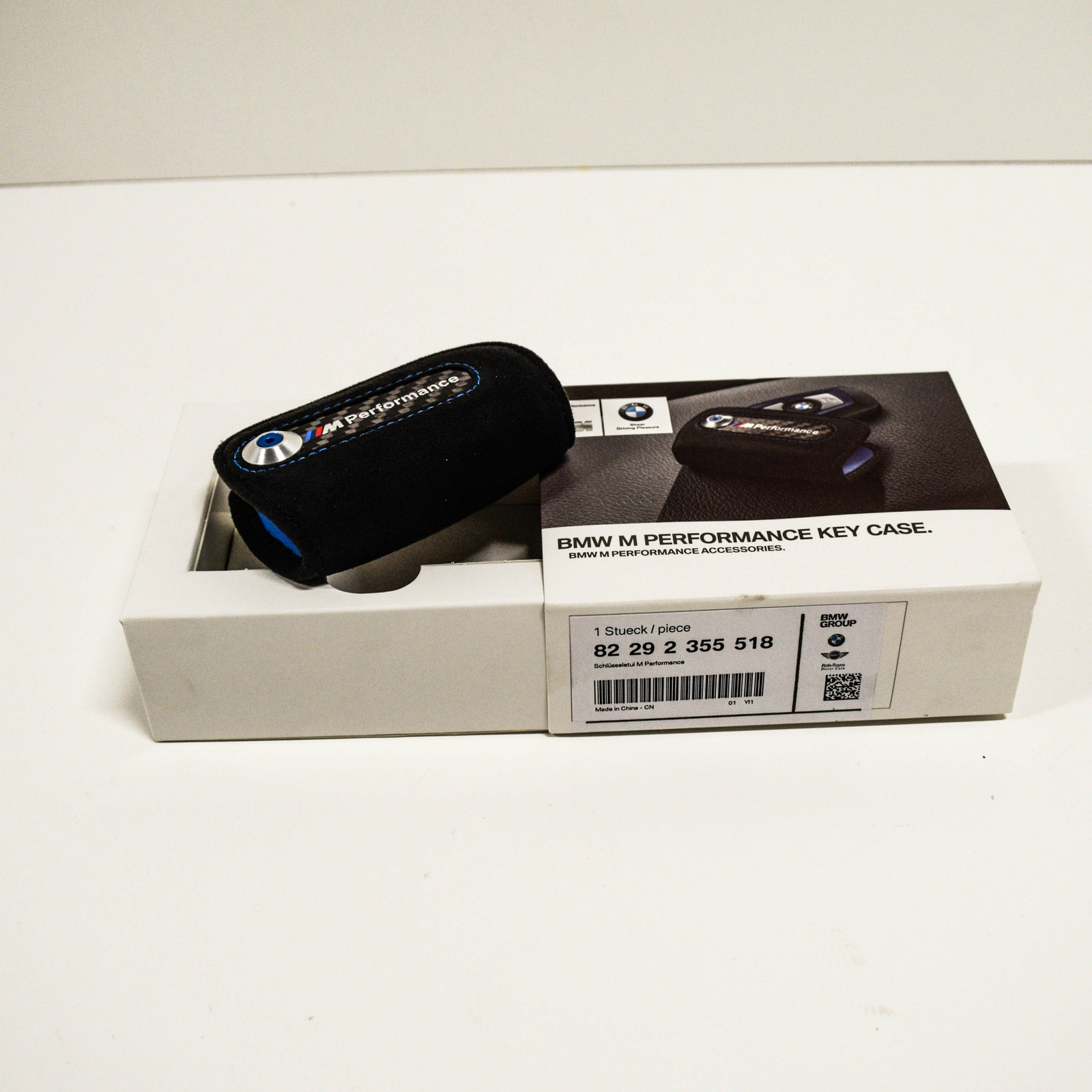 NEW BMW M PERFORMANCE KEY FOB HOLDER BAG CARBON COVER CASE