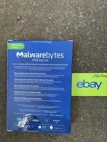 NEW Malwarebytes Anti-Malware Premium 3 PCs / 1 Year Cybersecurity Key Code - Picture 2 of 2