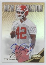 2012 Certified New Generation Mirror Gold Signatures 15/25 Cyrus Gray Auto 0b2