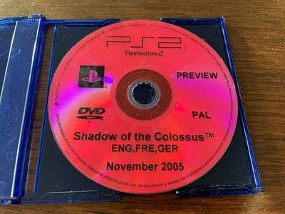 Shadow of the Colossus Preview Disc, Debug PlayStation 2 PS2 PAL