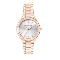 Trussardi Brink Damenarmbanduhr Edelstahl Pvd RoséGold Silber 32 Mm Quarz