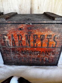 Antique Victorian garnetts Wine Crate