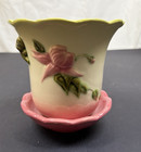 Vintage Hull Woodland Pottery W11 - 5 3/4 Pink and Green