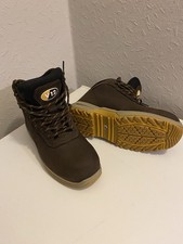 Image of Safety Boots Steel/ composite Toecap mens/ womens Waterproof Size 6 Brown NEW