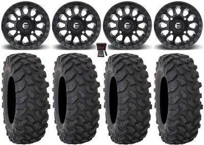 Fuel Vector MB 14'' Wheels 30'' XTR370 Tires Can-Am Commander Maverick