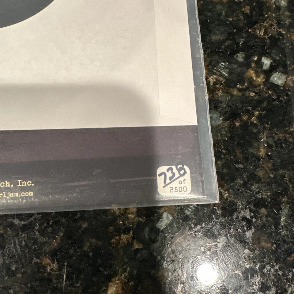 Pearl Jam 7” Vinyl Record, Live From New Zealand, numbered, 2010 Volcom Ent - Image 2 of 3