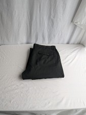 Next Mens Trousers Black Pinstripe Dress Pant Polyblend Waist 34" Leg 29"