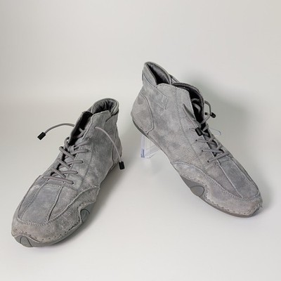 DBeck Explorer Chukka Boot Unisex 42 M 9 W 11 Grey Suede Italy Bungee Lace Up