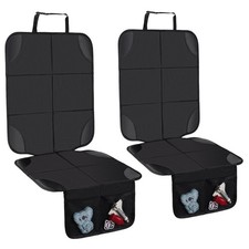 Husfunov Car Seat Protector,2Pack Cushion,with Thickest 2Pcs-Black
