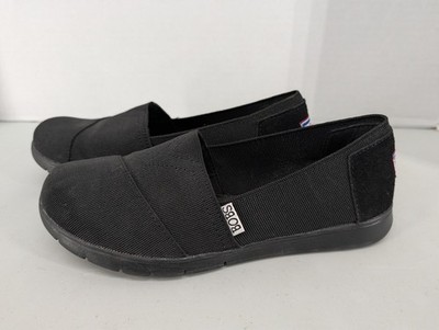 Bobs Skechers Slip On Shoes Size 8 Memory Foam Black