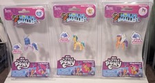 World's Smallest My Little Pony Micro Figure Set of 3 With Motions New on Cards
