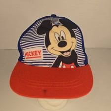 NWT's Mickey Mouse Red White Blue Toddler Snapback Adjustable Hat Cap