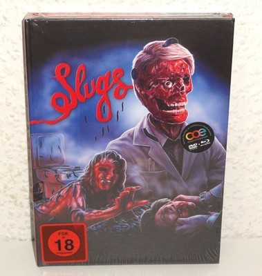 Blu-Ray Mediabook Slugs (1988) Uncut FSK18 Neu OVP Kult Monster Tier Horror Film
