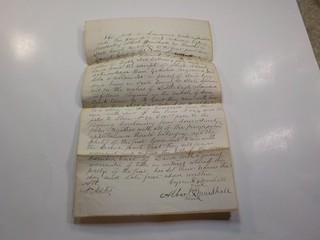 Antique Document 1875 Land Scott County Kentucky Waters Little Eagle Paper