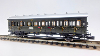 Spur N MINITRIX 13743 Abteilwagen 2./3. Klasse, grün, 2-achsig in OVP *TOP*