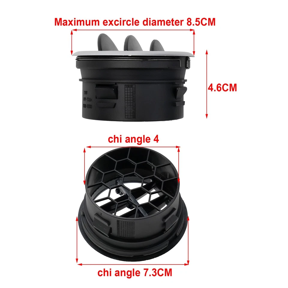 Air Vent Car Air Vent Air Conditioner Vent Triple Instrument Panel Fast Ship - Image 3 of 4