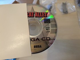 Sega CD Action System Black Game Console Tomcat Alley Set Complete Excellent