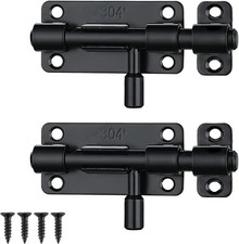 Door Barrel Slide Bolt Latch, 304 Stainless Steel Thickened Door Latch