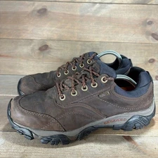 merrell moab rover mens size 9.5 shoes brown leather waterproof hiking sneakers