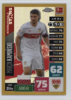 2020 Topps Chrome Match Attax Bundesliga Gold Refractor /50 Marcin Kaminski 0ze3