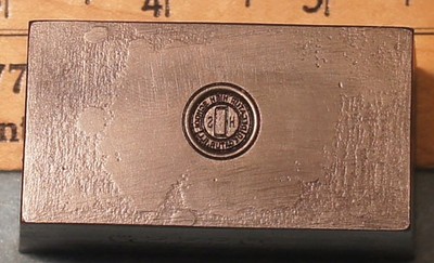 1924 DECATUR IL Decatur High School Emblem STEEL STAMPING DIE Robbins RC647