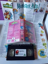 2x sesame street sing yourself silly poster, learn to count 2 VHS video cassette