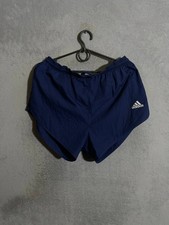 Adidas Vintage Running Run Shorts Blue 90s 00s Nylon Polyester Men Size L