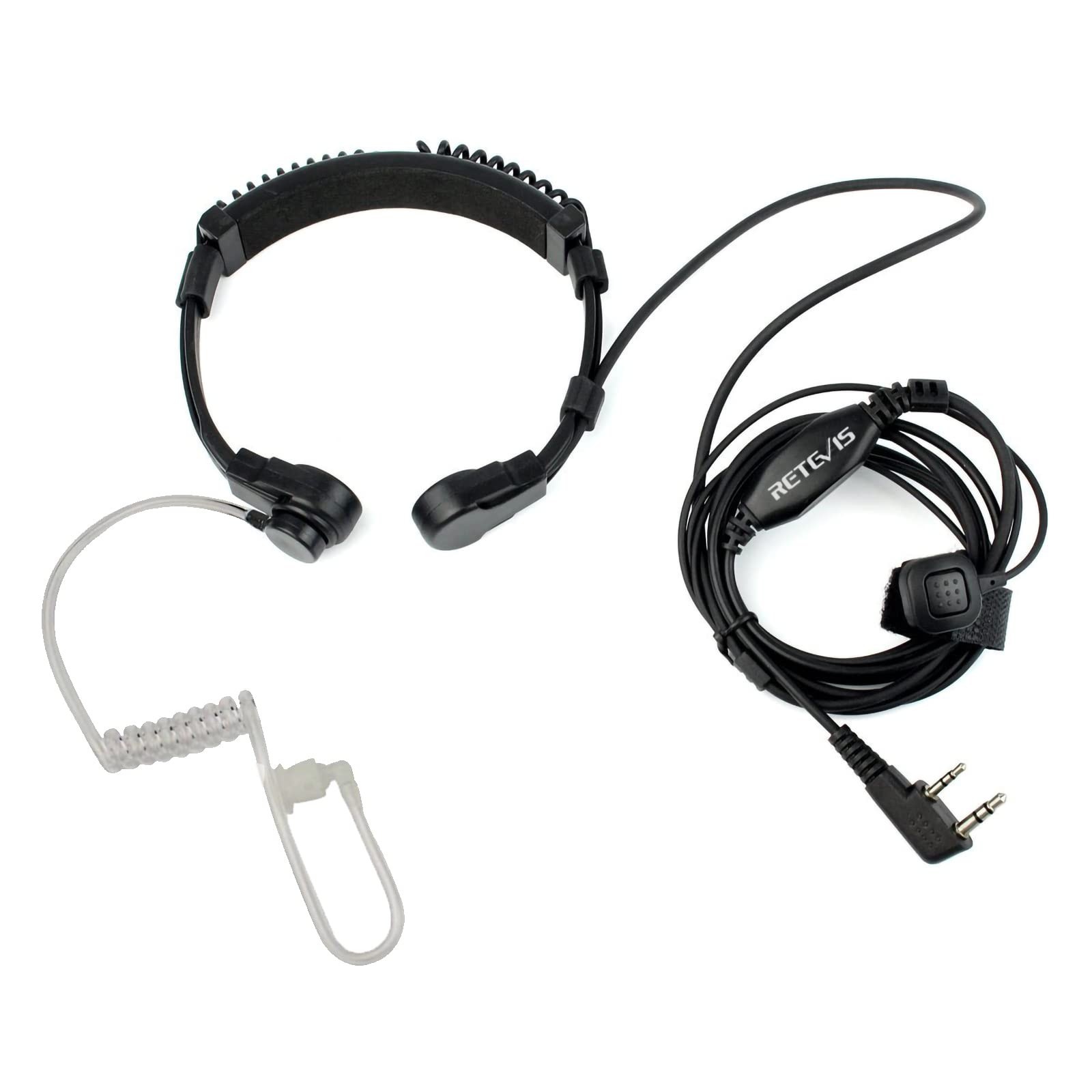 Laryngophone 2 pin talkie walkie pour communication tactique airsoft et sécurité