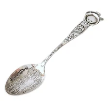 Antique Sterling SOUVENIR SPOON P&B Payne & Baker  Spokane El Dorado Gold