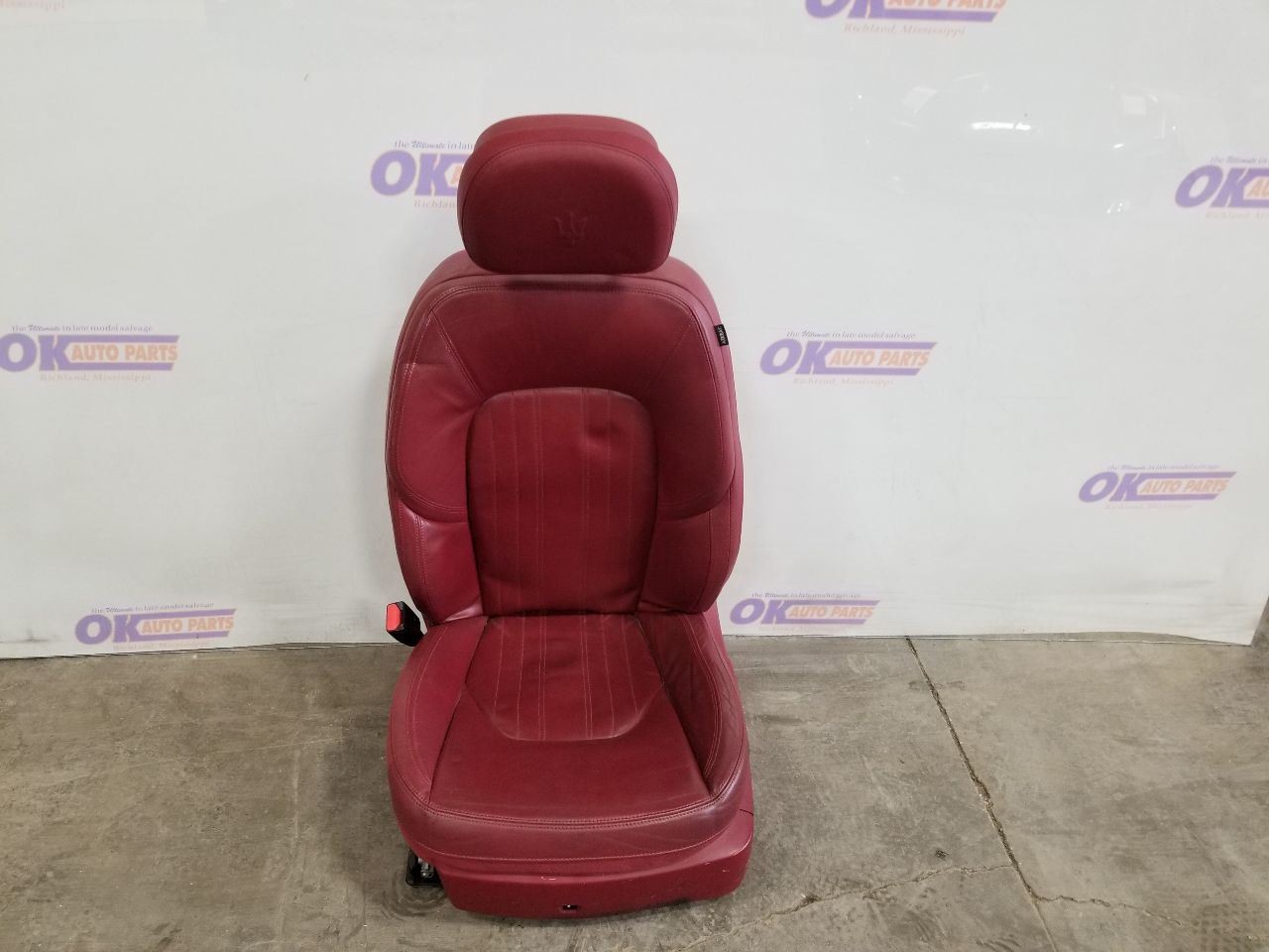14 2014 MASERATI GHIBLI SQ4 FRONT BUCKET SEAT RED LEATHER LEFT DRIVER SEE IMAGES