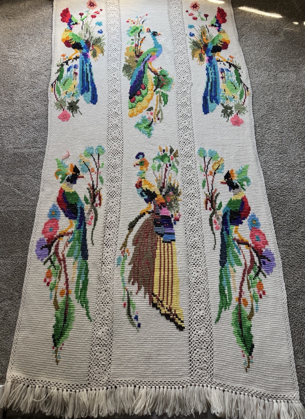 Large Tapestry Throw 70s 80s