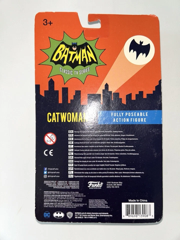 Figura de acción Catwoman Classic Adam West Batman 1966 serie de televisión 3,75" DC Funko Foto 4 de 4