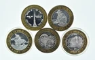 Lot 5 $10 Silver Strike Casino Rounds 3 T Oz .999 1 *402