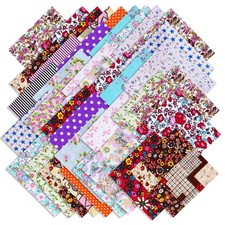 70 Pcs 10x10 Square Cotton Fabric for DIY Qui...