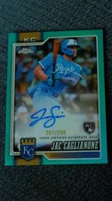 JAC CAGLIANONE 2026 Topps Chrome Teal Refractor Auto RC /299 Royals👶⚾️✍️🔢💙