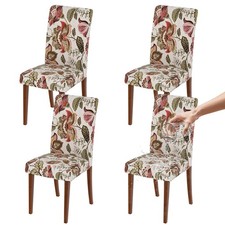 Waterproof Dining Chair Covers Set of 4, Stretch Chair Slipcovers for Dining ...
