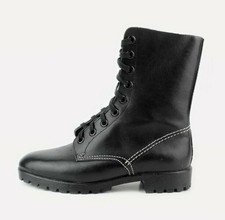 NOS stivaletti vintage anni 70 SVIT trekking nero Cecoslovacchia 7,5US Wmns