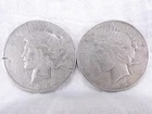 NobleSpirit (RB) Appealing 1923 S Peace Silver Dollar F x2