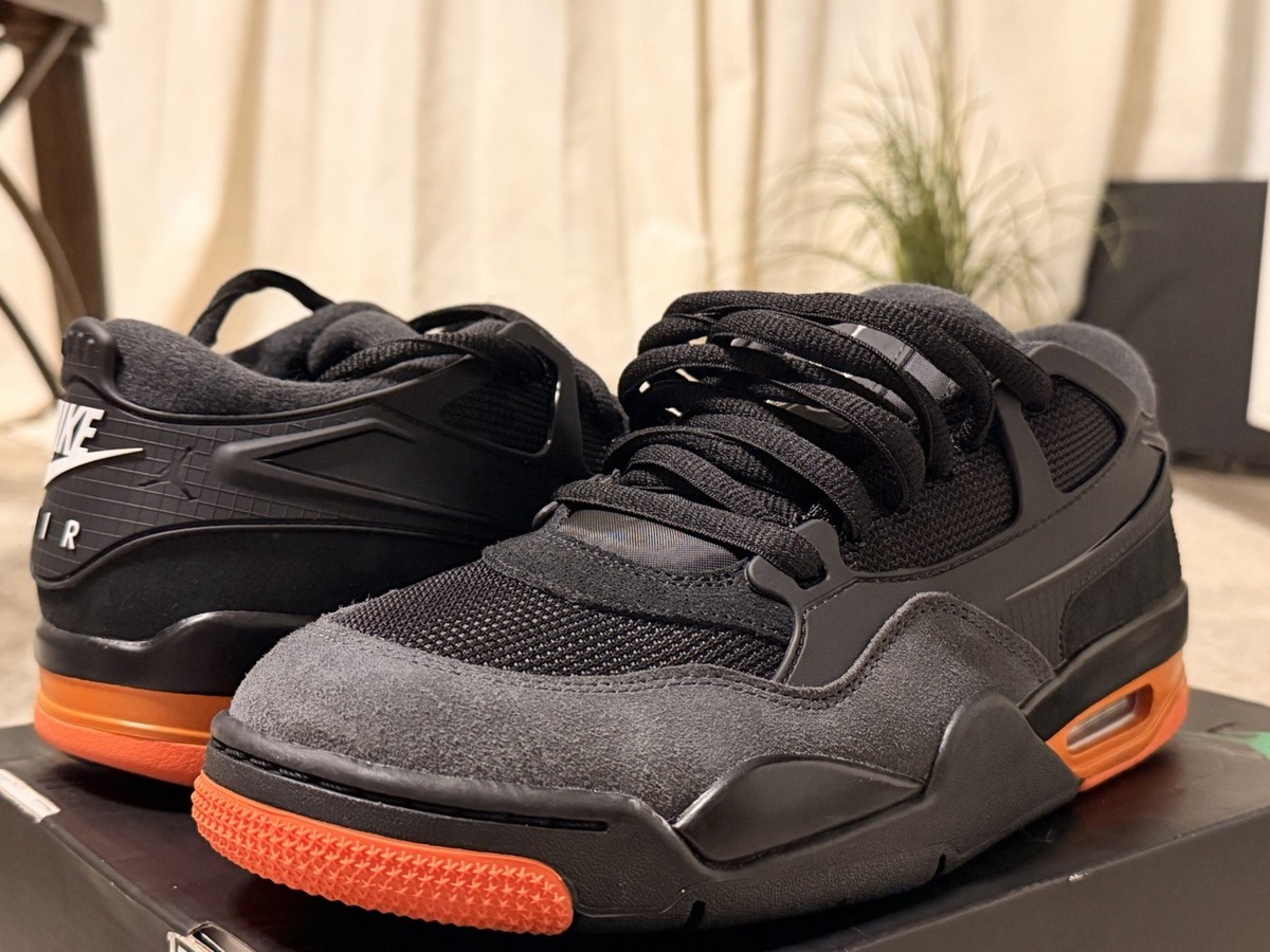 🔥 Nike Air Jordan 4 RM 'Black Starfish' Orange HF8126-001 Men's