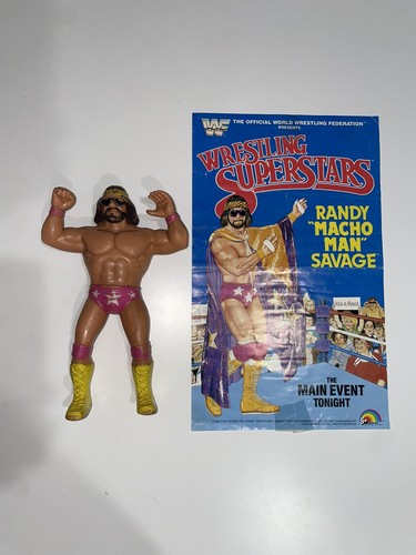 WWF LJN Wrestling Superstars Macho Man Randy Savag...
