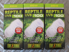 Exo Terra Repti-Glo 5.0 Compact Tropical Reptile Terrarium Bulb 26W 3 Packs