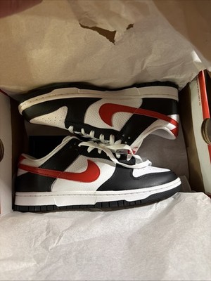 Size 8.5 - Nike Dunk Low Black White Red