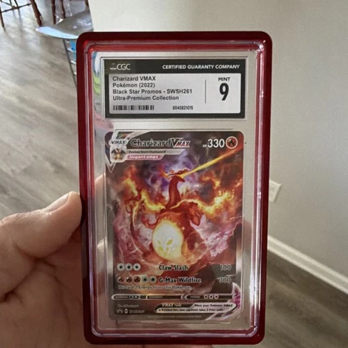 Pokémon Charizard VMAX CGC 9 Promo Holo SWSH261 Ultra-Premium Collection Card