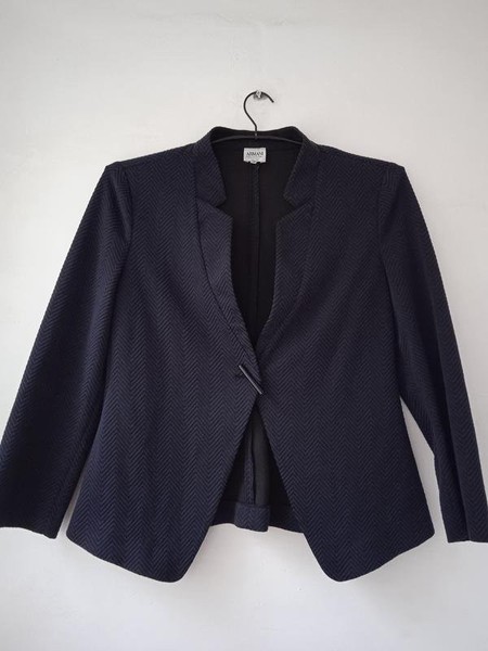 Women Armani Collezioni Blazer Navy Fabric L