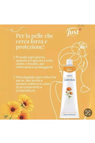 Crema Calendula Just 100 ml SPEDIZIONE GRATUITA