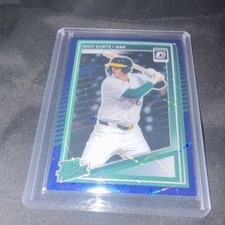 Panini 2025 Donruss Prizm Rated Prospect Nick Kurtz #154 Oakland Athletics