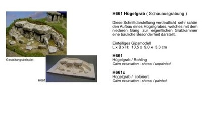 Luft Modellbau Hügelgrab H 661